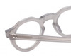 Close Up View of Reptile Malayemys Women Panthos Designer Reading Glasses Smoke Grey Crystal 44mm