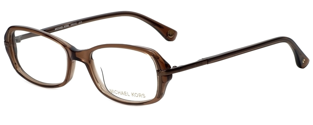 Michael Kors Designer Eyeglasses Mk272 210 In Brown 50mm Rx Single
