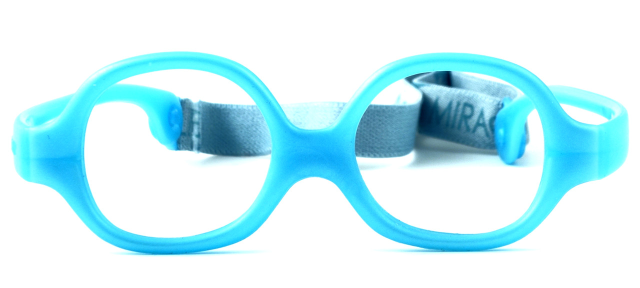 Miraflex Mini Baby Infant Flexible Eyeglass Frames in Baby Blue