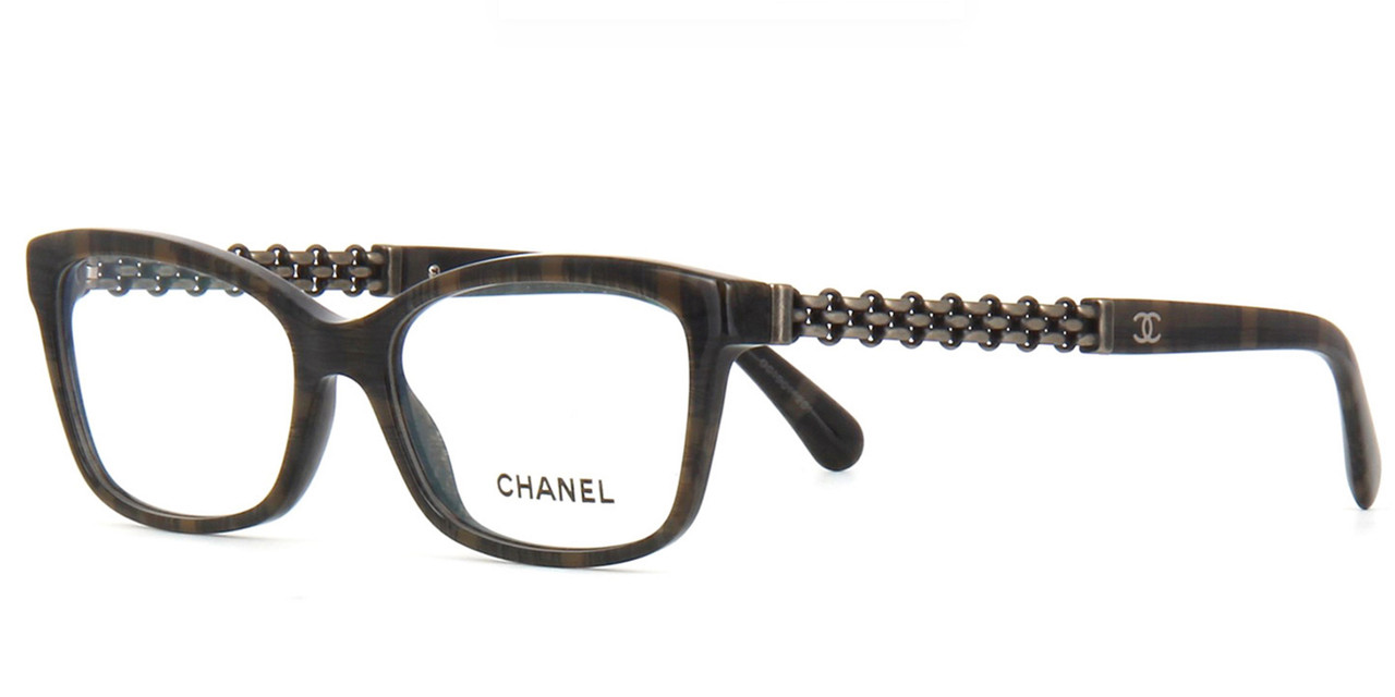 Chanel Womens Designer Eyeglasses 3318 in Brown Lace (1456) - Speert  International