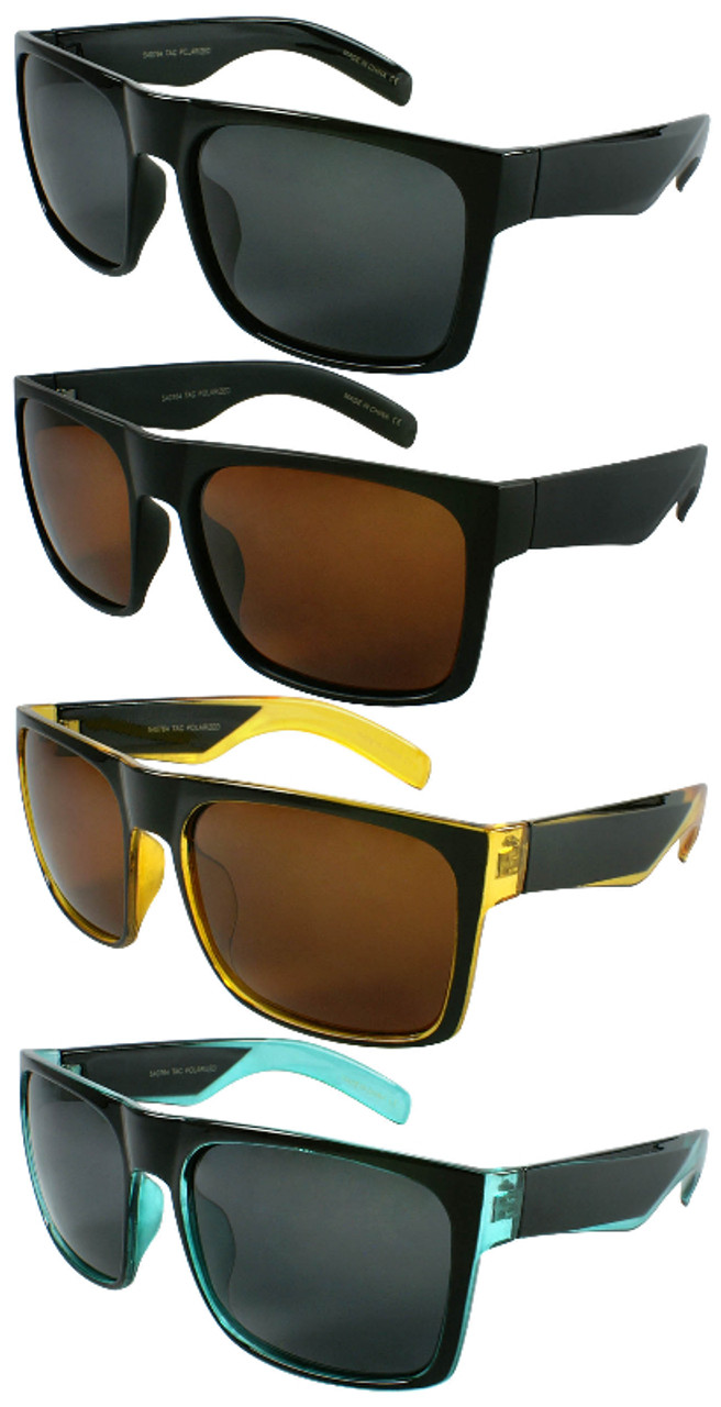 Economy Polarized Modern Squared Sunglasses