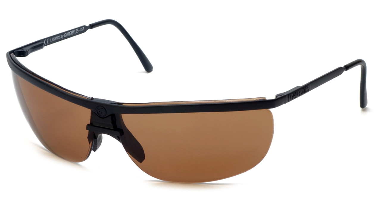 Gargoyles Designer Sunglasses Legends Black with Drivers Brown