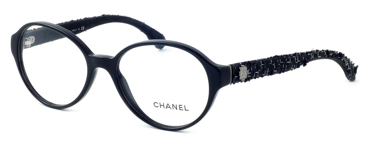 Chanel Womens Designer Reading Glasses 3250-501 in Black