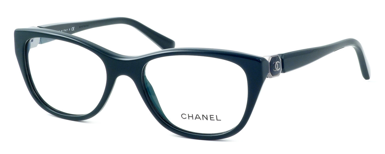 Chanel Womens Designer Reading Glasses 3285-1459 in Green