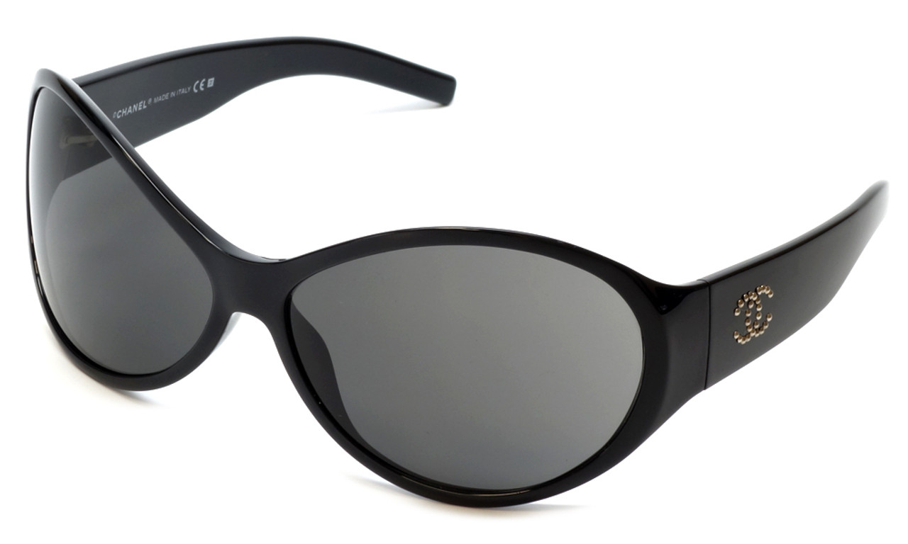 Chanel Designer Sunglasses 6016-501 in Black with Grey Lens - Speert  International