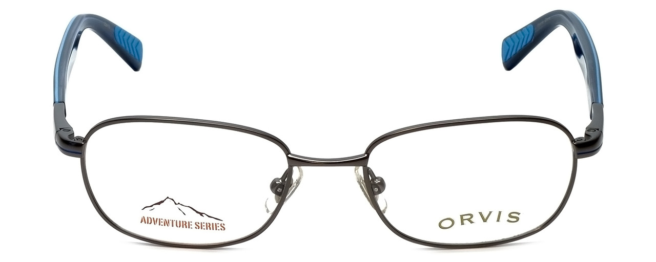 Orvis Designer Reading Glasses Target in GunmetalBlue 48mm Metal