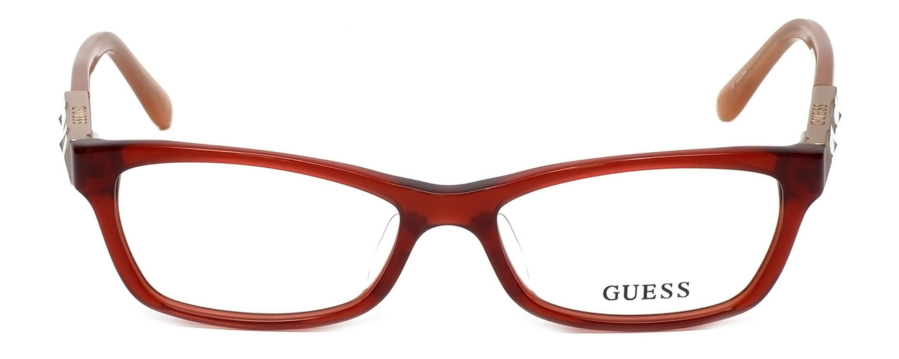 Guess Designer Reading Glasses GUA2414-RO in Rose-Gold - Speert ...