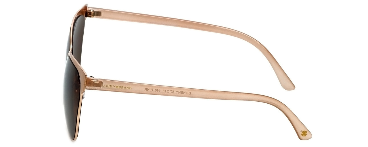 Lucky Brand Doheny Designer Reading Glasses Gold Matte Pink Blush