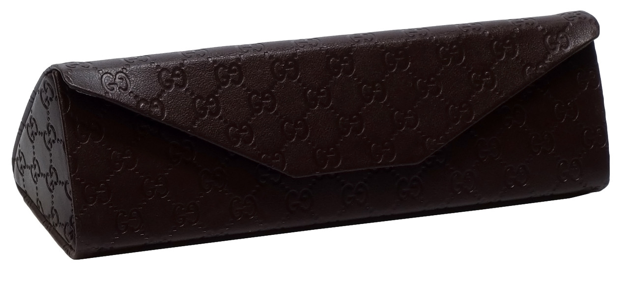 gucci triangle glasses case