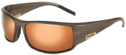 Bolle King 11001 Designer Sunglasses (Bronze Plating, Polarized