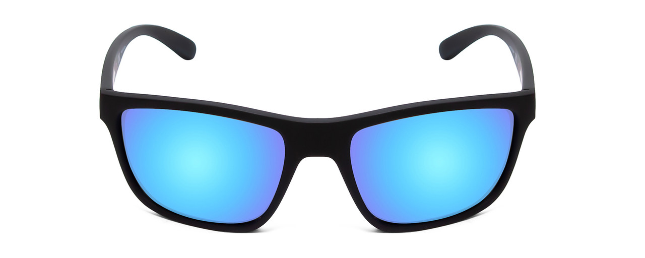 Arnette Booger Unisex Wrap Polarized Sunglasses in Matte Black/Blue Mirror  61 mm - Speert International