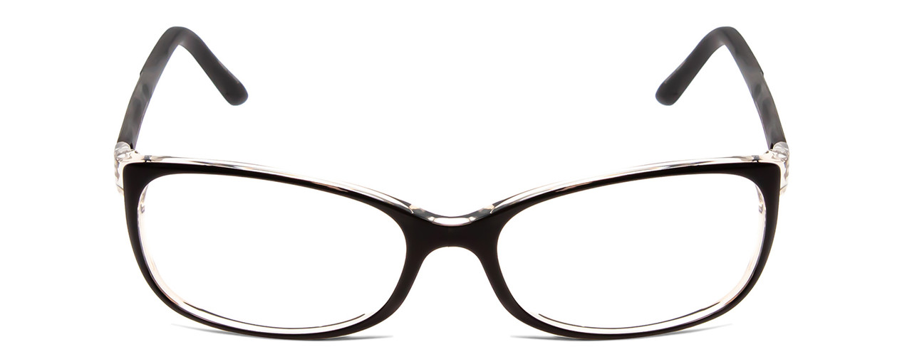 Porsche Design P8247-A Oval Eyeglasses in Black Layer Crystal 55mm  w/Bi-Focal Rx - Speert International