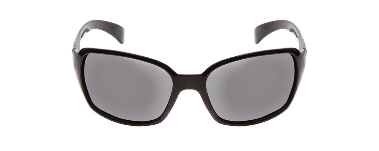 Coyote P-57 Ladies Rectangle Designer Polarized Sunglasses Gloss Black/Grey  59mm - Speert International