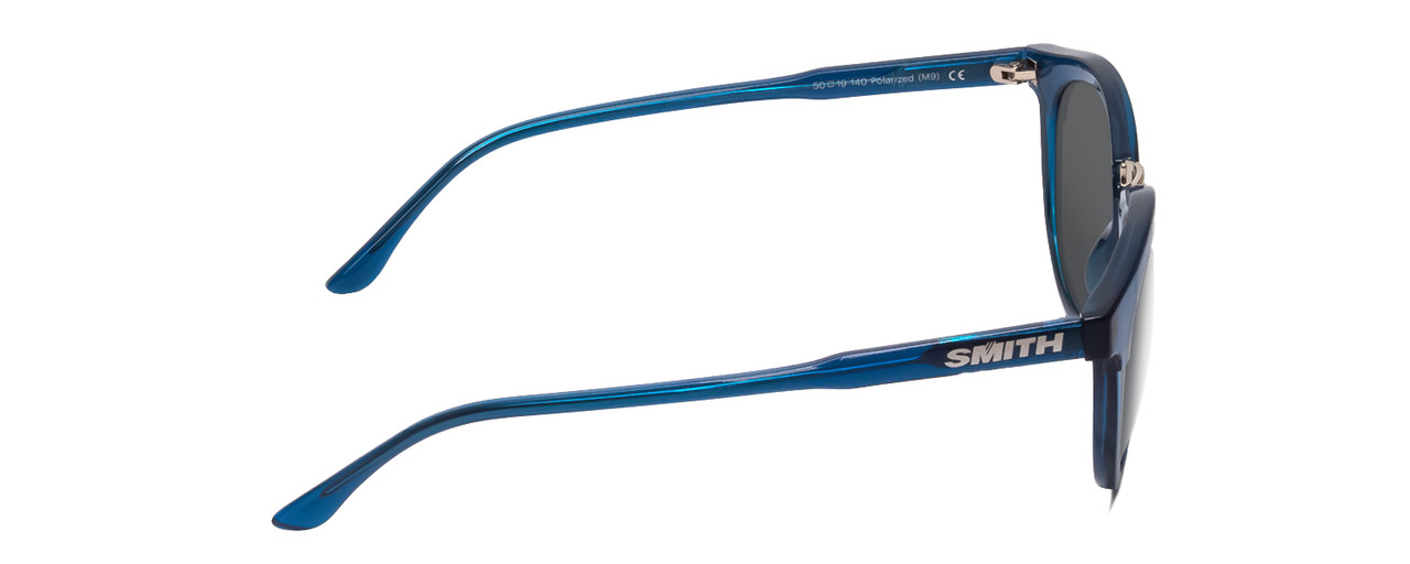 Smith Optics Questa Ladies Round Sunglasses in Cool Blue Crystal