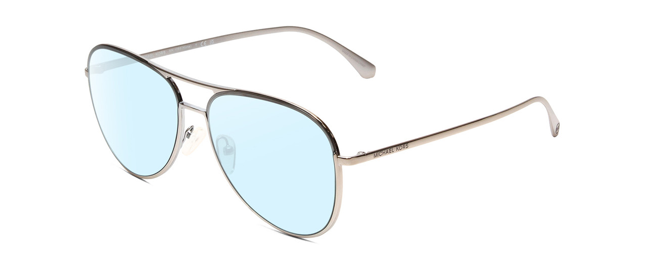 Michael Kors Kona Unisex Aviator Progressive Blue Light Glasses in Silver  59 mm - Speert International