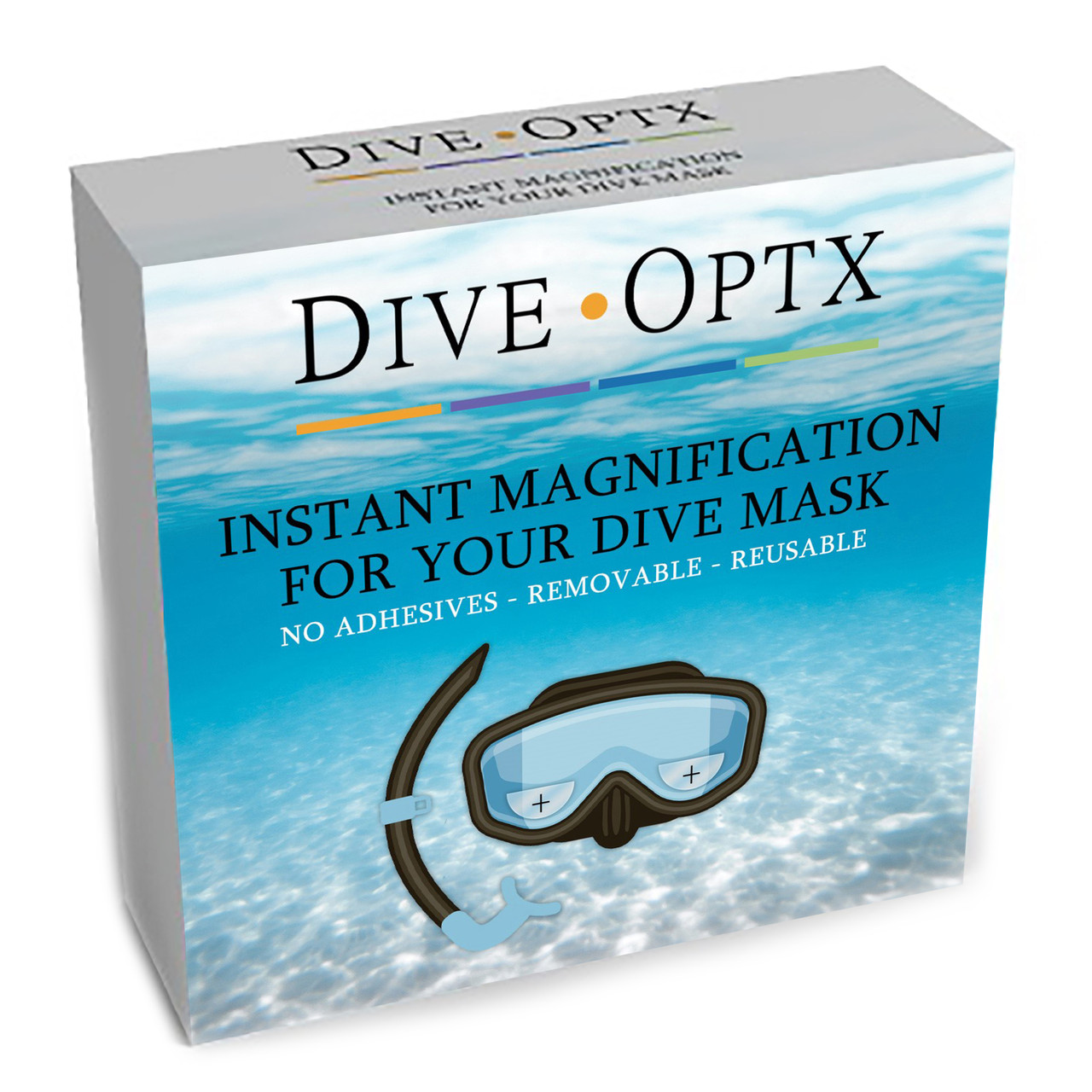 Optx 20/20 Hydrotac Dive Optx Stick On Bifocal Scuba Diving Mask