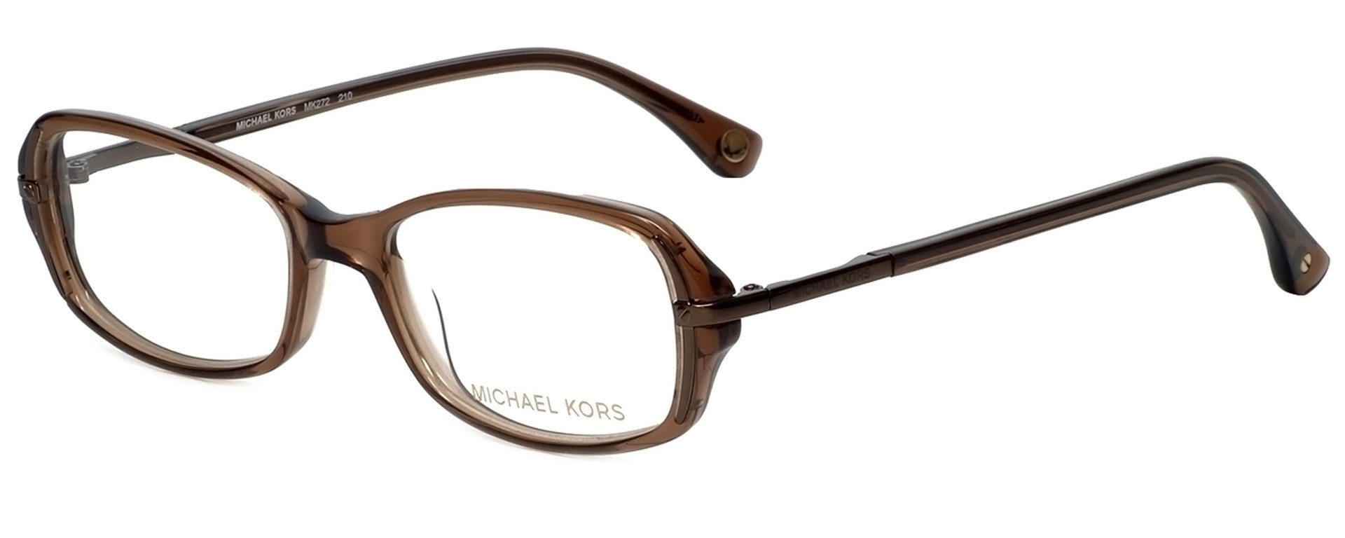 Michael Kors Designer Eyeglasses Mk272 210 In Brown 50mm Custom Left