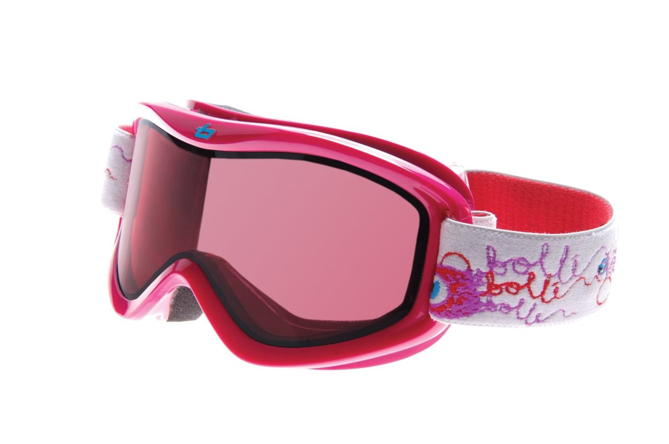 Bollé Ski Goggles Volt in Pink with Vermillion Lens Youth Size 20797