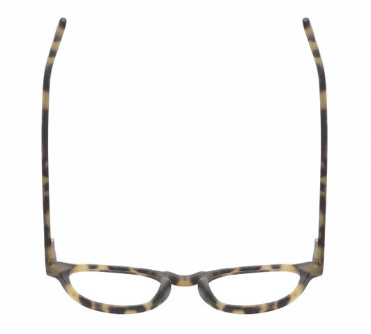 Top View of Reptile Mata Designer Bi-Focal Prescription Rx Eyeglasses in Matte Tokyo Tortoise Havana Brown Yellow Unisex Panthos Full Rim Acetate 47 mm