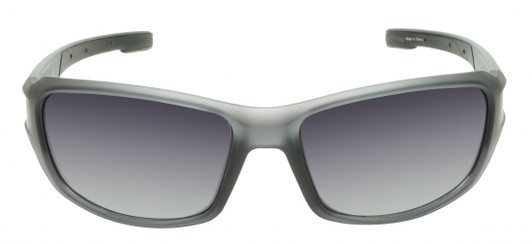 Front View of Timberland TB7231 Unisex Oval Full Rim Designer Sunglasses in Grey/Smoke Grey Polarized 62mm
