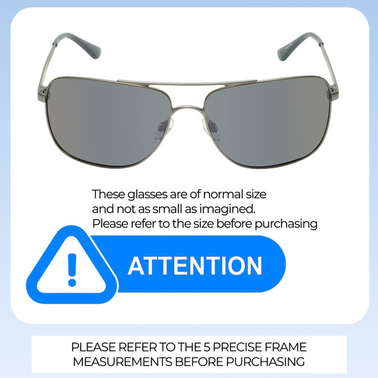 Size Awarenesss Illustration of Timberland TB7202 Unisex Pilot Full Rim Designer Sunglasses in Matte Gunmetal Silver/Blue Polarized 62mm