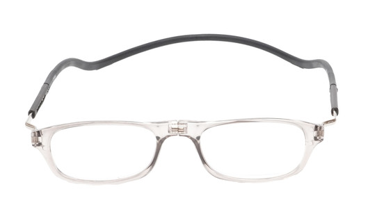 Snap Magnetic C3 Unisex Oval Blue Light Blocking Eyeglasses in Grey Crystal 52mm
