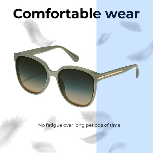 Lightweight Construction Illustration of QUAY Australia Rent Free Designer Reading Glasses Jade Green Panthos 59mm