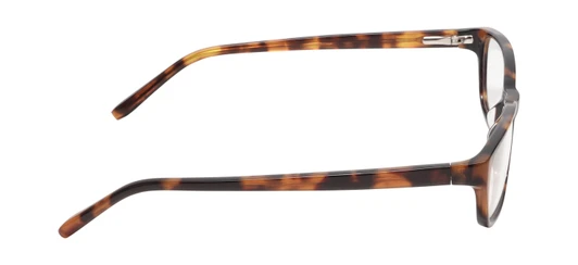 Side View of Jones New York J730 Designer Progressive Lens Blue Light Blocking Eyeglasses in Black Crystal Layer Ladies Cat Eye Full Rim Acetate 53 mm