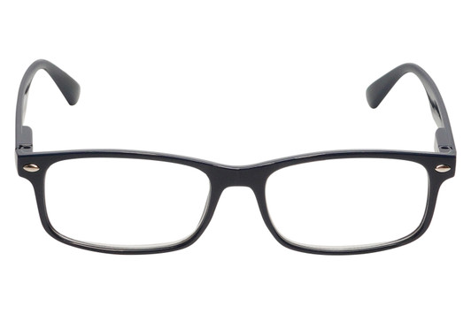 Front View of Perry Ellis PEBX54 Designer Single Vision Prescription Rx Eyeglasses in Gloss Navy Blue Marble Unisex Rectangular Full Rim Acetate 53 mm