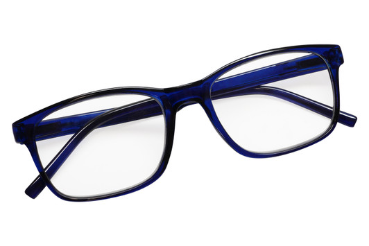 Top View of Perry Ellis PEBX55 Designer Bi-Focal Prescription Rx Eyeglasses in Gloss Navy Blue Marble Unisex Square Full Rim Acetate 52 mm