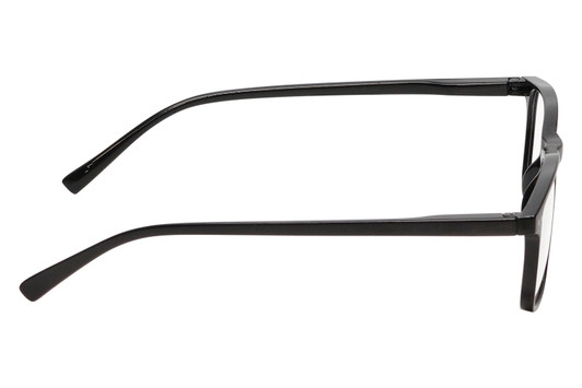 Side View of Perry Ellis PEBX57 Unisex Panthos Full Rim Designer Reading Glasses in Gloss Black Marble 50mm