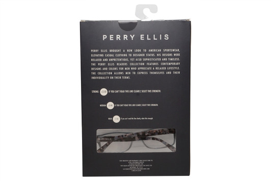 Front View of Perry Ellis PEBX44 Unisex Rectangular Full Rim Designer Reading Glasses in Gloss Black Marble, Gloss Brown Marble, Gloss Navy Blue Marble 50mm