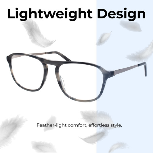 Close Up View of Eyebobs Schmoozer 609 11 Designer Reading Glasses Grey Tortoise & Gun Metal 51mm