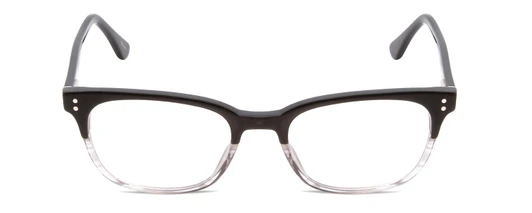Front View of Ernest Hemingway H4819 Designer Progressive Lens Prescription Rx Eyeglasses in Black Clear Grey Gradient Ladies Cateye Full Rim Acetate 52 mm