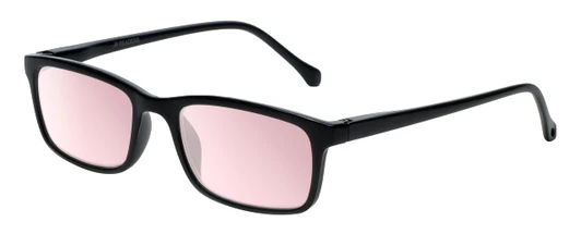 Medspex 105 Black FL-41 Rose Color Therapy Reading Glasses
