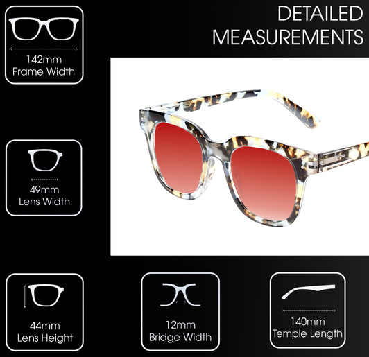 Medspex R785 Shiny Blue Quartz/Brown Black Deep Red Color Therapy Reading Glasses