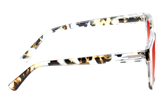Medspex R785 Shiny Blue Quartz/Brown Black Deep Red Color Therapy Reading Glasses