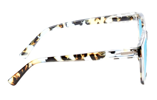 Medspex R785 Shiny Blue Quartz/Brown Black Baby Blue Color Therapy Reading Glasses
