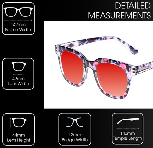 Medspex R785 Shiny Pink Quartz/Blue Black Deep Red Color Therapy Reading Glasses