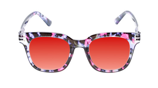 Medspex R785 Shiny Pink Quartz/Blue Black Deep Red Color Therapy Reading Glasses