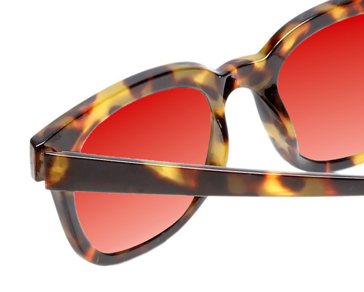 Medspex R785 Tortoise Havana Brown Gold Deep Red Color Therapy Reading Glasses