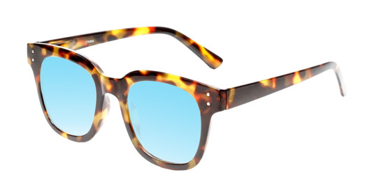 Medspex R785 Tortoise Havana Brown Gold Baby Blue Color Therapy Reading Glasses