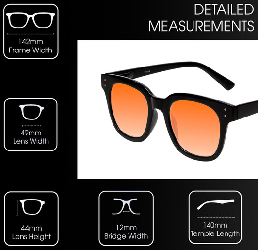 Medspex R785 Gloss Black FL-41 Rose Color Therapy Reading Glasses
