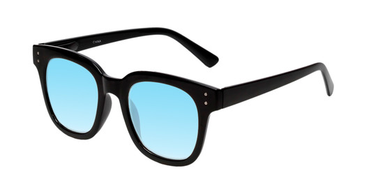 Medspex R785 Gloss Black Baby Blue Color Therapy Reading Glasses