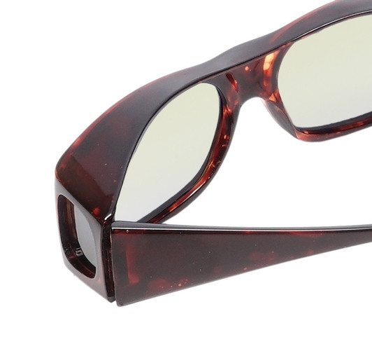 Medspex Fl012 Amber Brown Tortoise Havana Crystal (Fl012) Yellow Color Therapy Reading Glasses