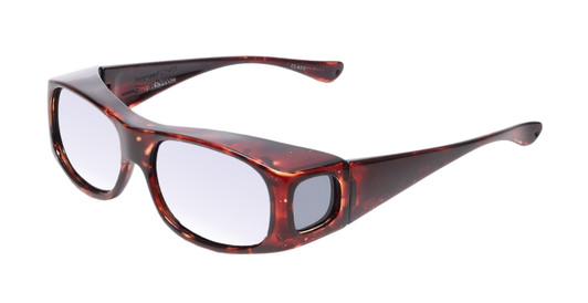 Medspex Fl012 Amber Brown Tortoise Havana Crystal (Fl012) Violet Color Therapy Reading Glasses