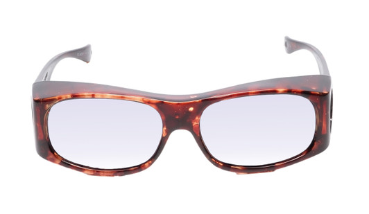 Medspex Fl012 Amber Brown Tortoise Havana Crystal (Fl012) Violet Color Therapy Reading Glasses