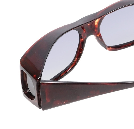 Medspex Fl012 Amber Brown Tortoise Havana Crystal (Fl012) Violet Color Therapy Reading Glasses