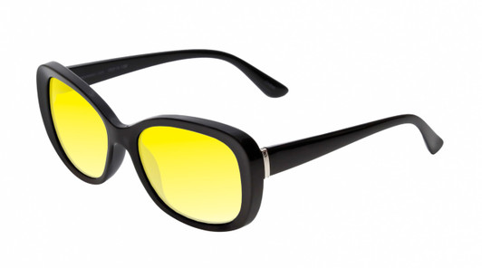 Medspex Calabria SOPHIA Gloss Black Gold Yellow Color Therapy Reading Glasses