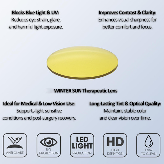 Medspex Calabria SOPHIA Brown Crystal Tortoise Gold Yellow Color Therapy Reading Glasses image 3